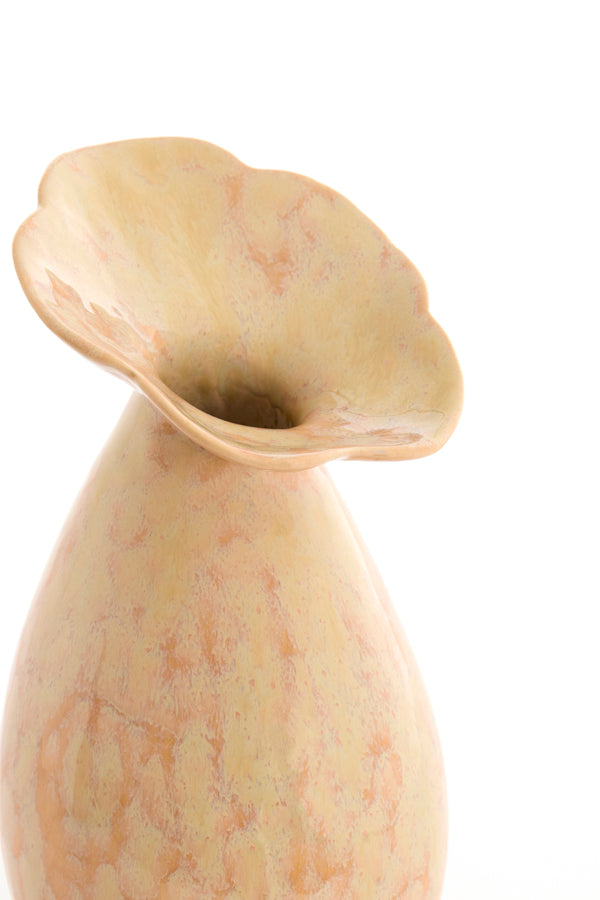 Light & Living Accessories Vase deco 15,5x29 cm CULLA ceramics light peach House of Isabella UK