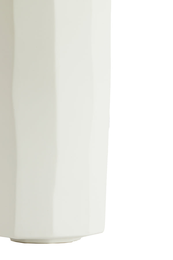 Light & Living Accessories Vase deco 15,5x30,5 cm LUMIAR matt white House of Isabella UK