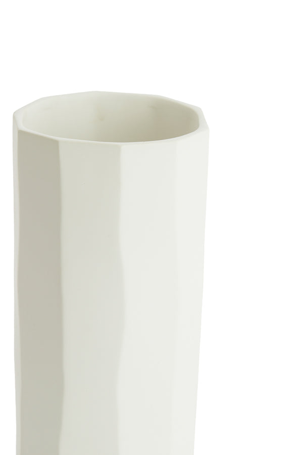 Light & Living Accessories Vase deco 15,5x30,5 cm LUMIAR matt white House of Isabella UK