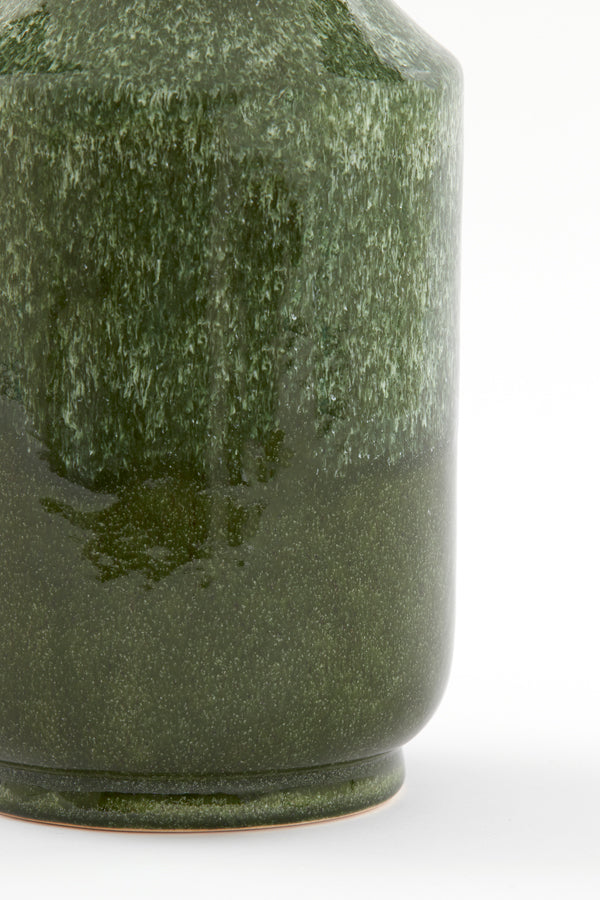 Light & Living Accessories Vase deco 15,5x43 cm TEZU ceramics shiny dark green House of Isabella UK