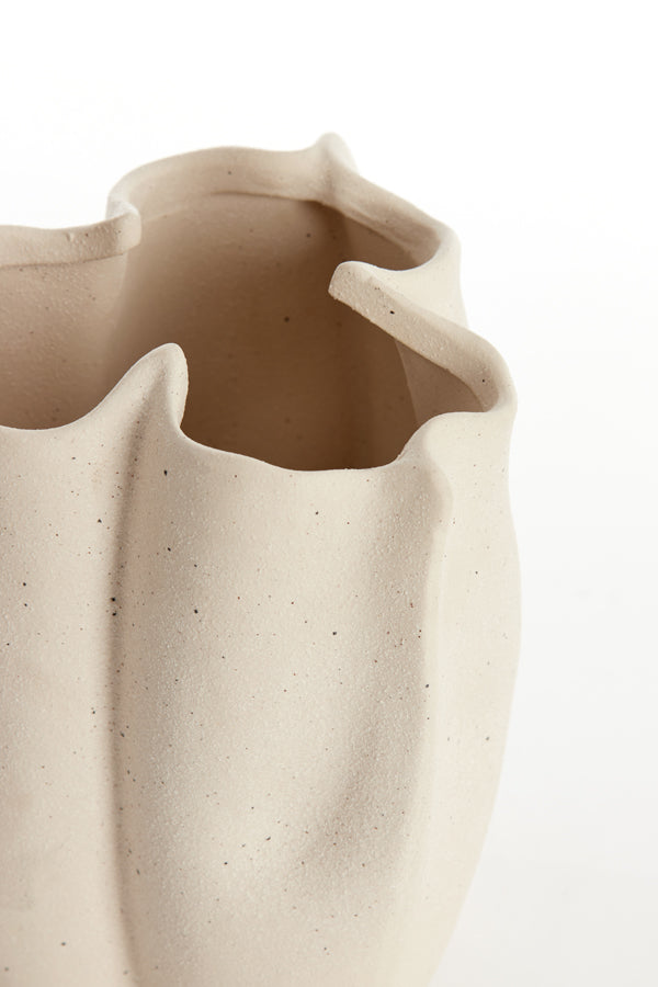 Light & Living Accessories Vase deco 15x14,5x19 cm SANGULI ceramics cream House of Isabella UK