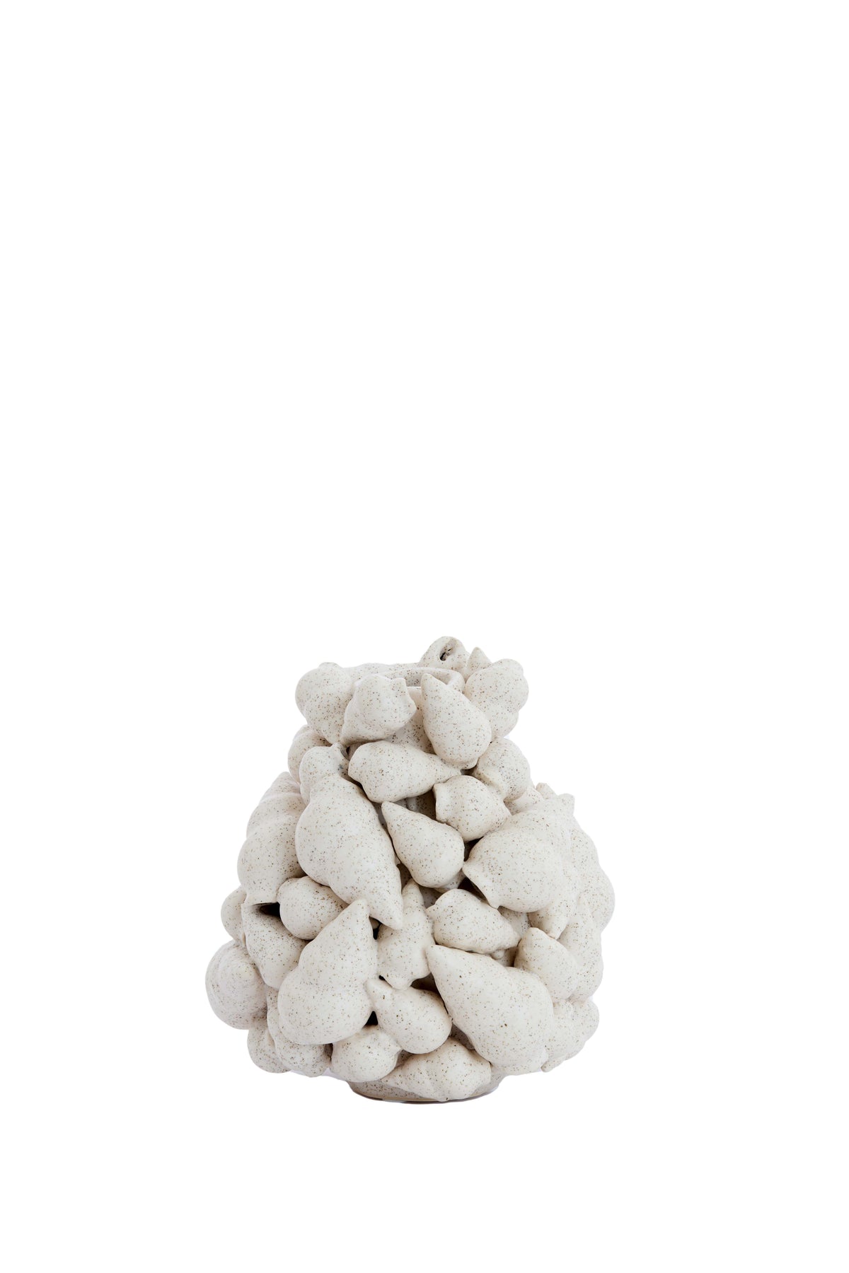 Light & Living Accessories Vase deco 15x16 cm GEORGIA ceramics matt cream House of Isabella UK