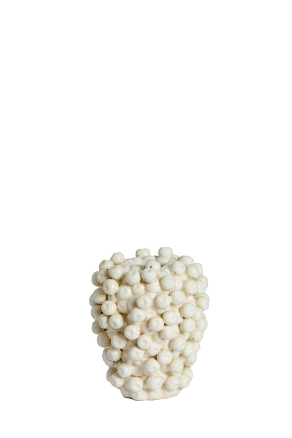 Light & Living Accessories Vase deco 15x17,5 cm BERRIES ceramics cream House of Isabella UK