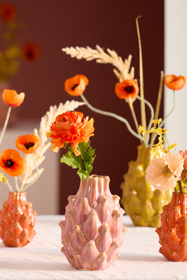 Light & Living Accessories Vase deco 15x20,5 cm TAYA ceramics pink House of Isabella UK