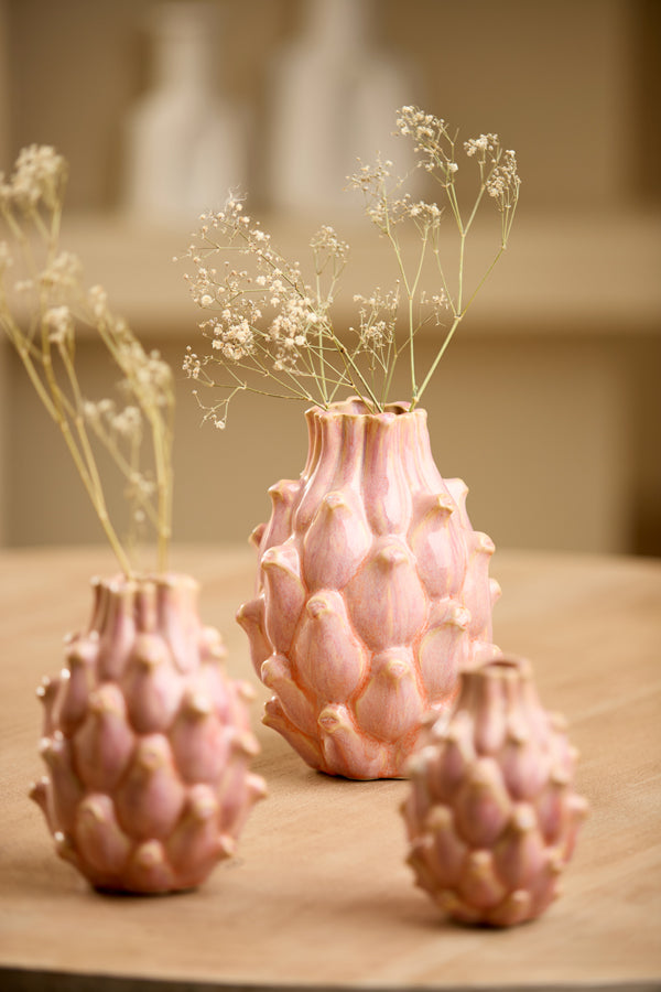 Light & Living Accessories Vase deco 15x20,5 cm TAYA ceramics pink House of Isabella UK