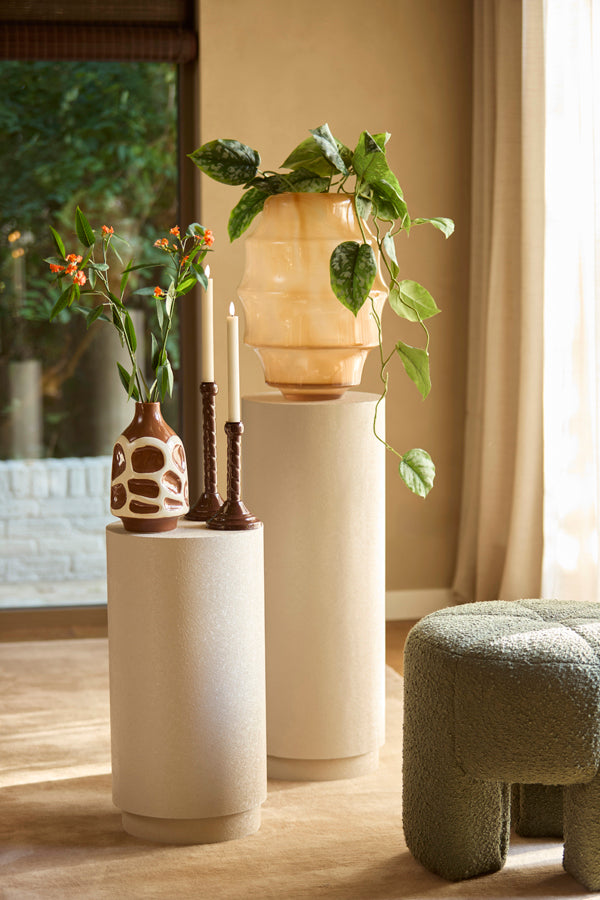 Light & Living Accessories Vase deco 15x24 cm SINICE brown+cream House of Isabella UK