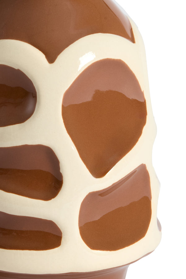 Light & Living Accessories Vase deco 15x24 cm SINICE brown+cream House of Isabella UK