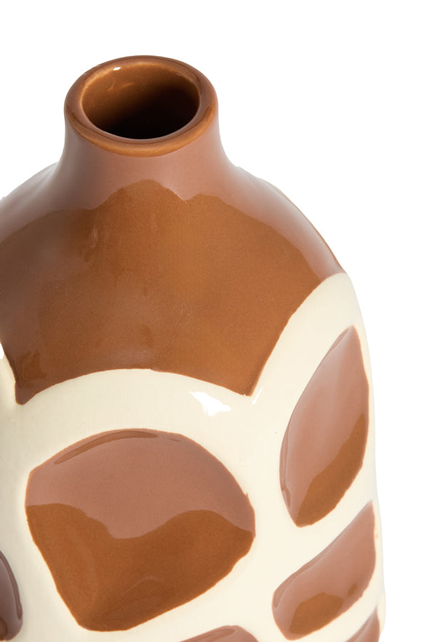 Light & Living Accessories Vase deco 15x24 cm SINICE brown+cream House of Isabella UK