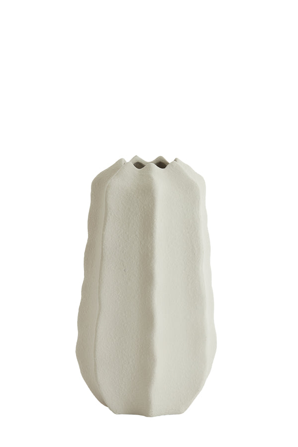 Light & Living Accessories Vase deco 15x27 cm ARIEIRO ceramics cream House of Isabella UK