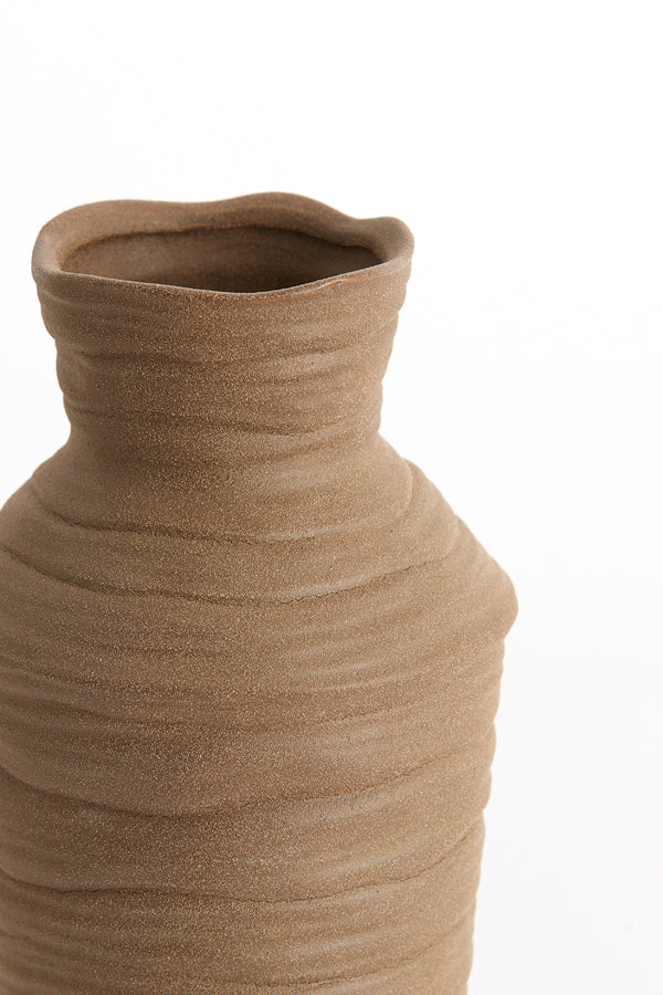 Light & Living Accessories Vase deco 15x28 cm GRECCIO ceramics matt brown House of Isabella UK
