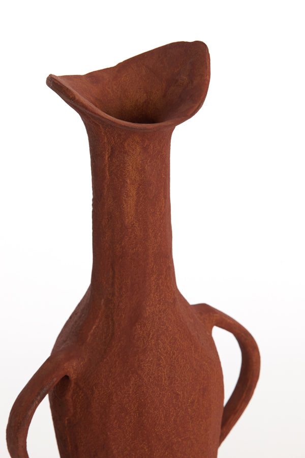 Light & Living Accessories Vase deco 15x9,5x40 cm ANCONI brick red House of Isabella UK