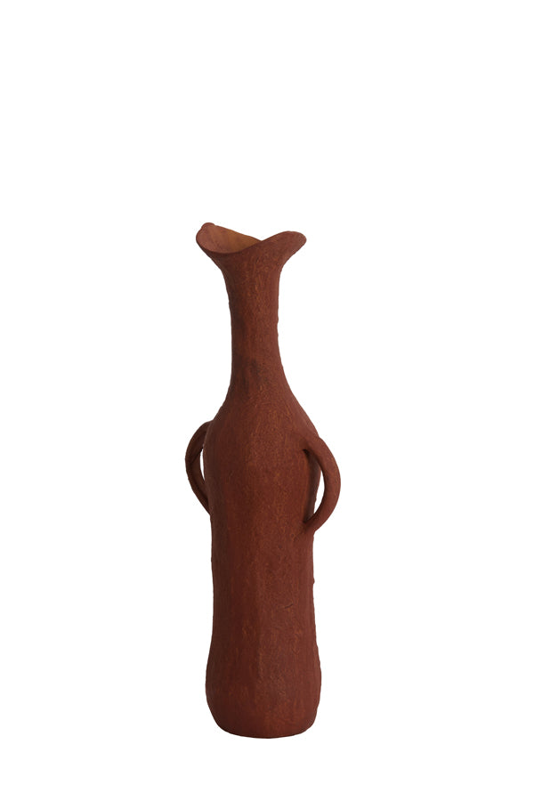 Light & Living Accessories Vase deco 15x9,5x40 cm ANCONI brick red House of Isabella UK