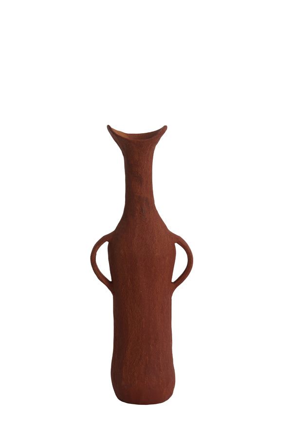 Light & Living Accessories Vase deco 15x9,5x40 cm ANCONI brick red House of Isabella UK