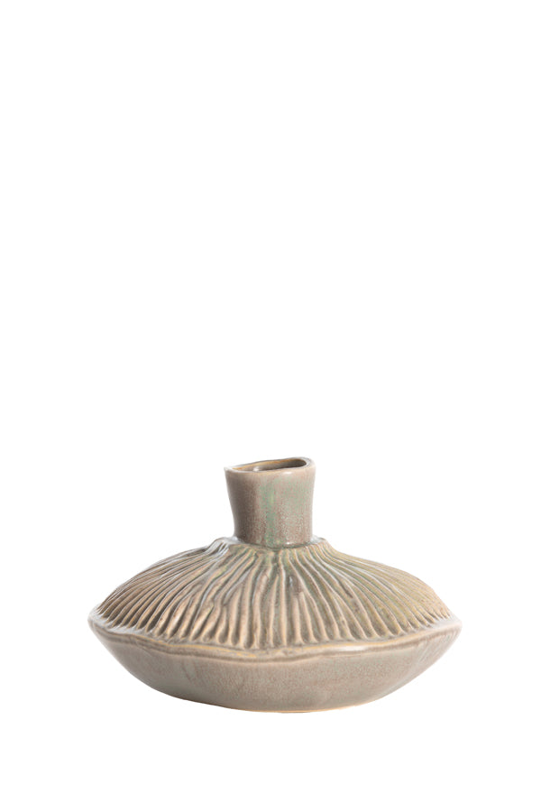 Light & Living Accessories Vase deco 15x9 cm NEIRA ceramics matt brown-grey House of Isabella UK