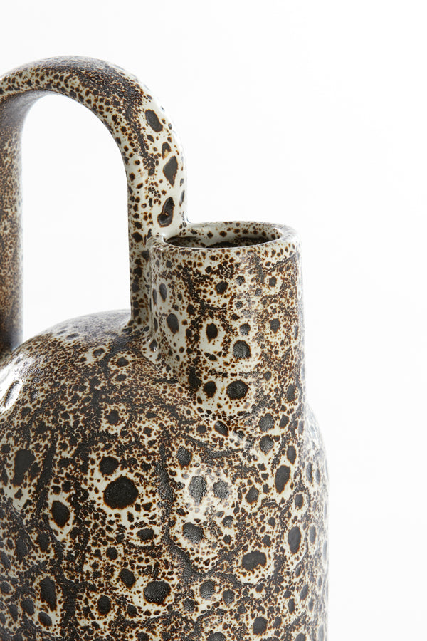 Light & Living Accessories Vase deco 16,5x15,5x37 cm SERRES ceramics cream+black House of Isabella UK
