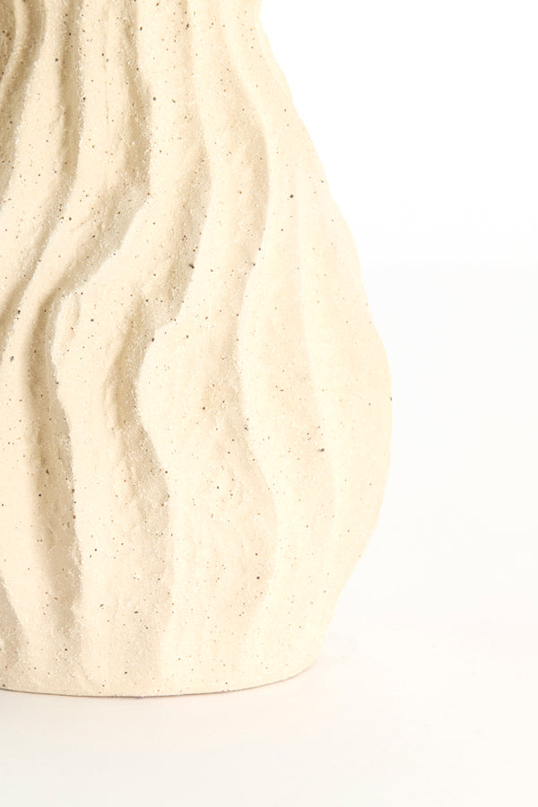 Light & Living Accessories Vase deco 16,5x15,5x39 cm VANIA ceramics cream House of Isabella UK