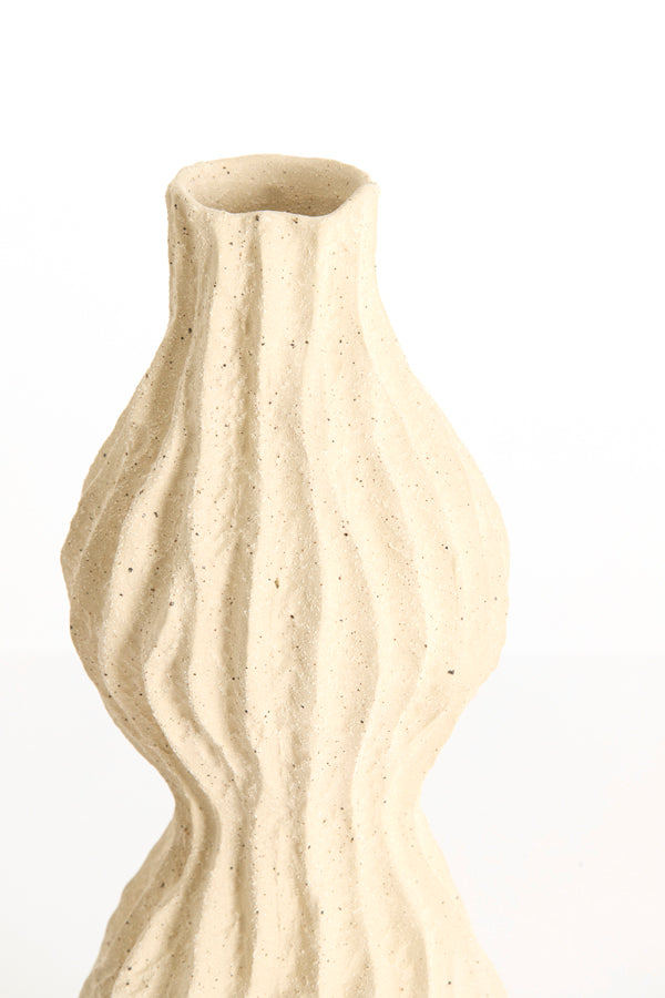 Light & Living Accessories Vase deco 16,5x15,5x39 cm VANIA ceramics cream House of Isabella UK