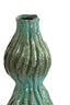 Light & Living Accessories Vase deco 16,5x15,5x39 cm VANIA ceramics petrol House of Isabella UK