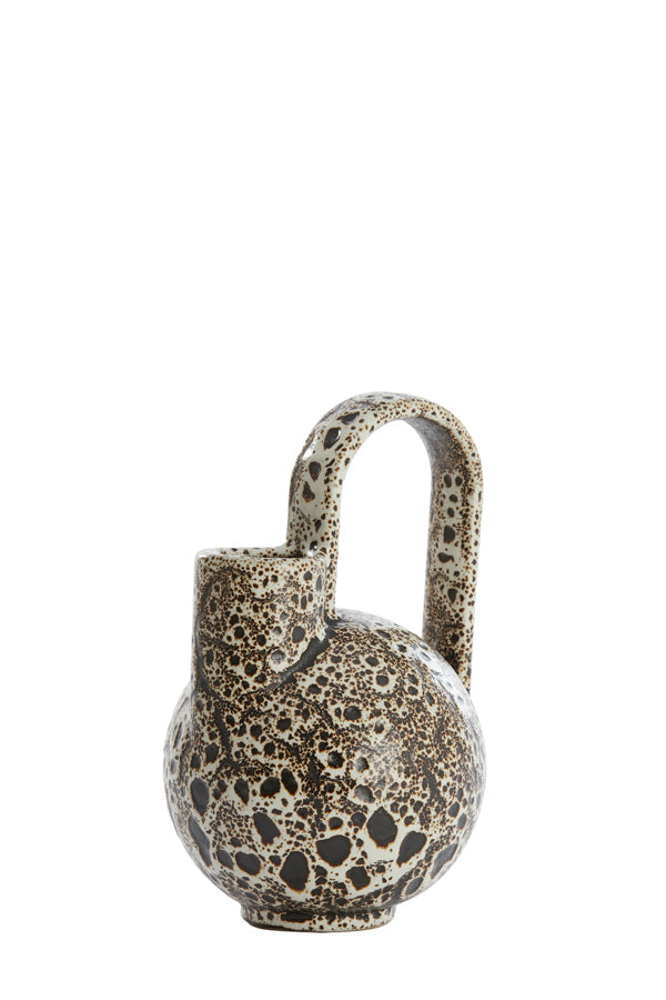 Light & Living Accessories Vase deco 16x15,5x26 cm SERRES ceramics cream+black House of Isabella UK