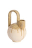 Light & Living Accessories Vase deco 16x15,5x26 cm SERRES ceramics cream+olive green House of Isabella UK