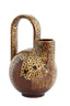 Light & Living Accessories Vase deco 16x15,5x26 cm SERRES ceramics d brown+cream+orange House of Isabella UK