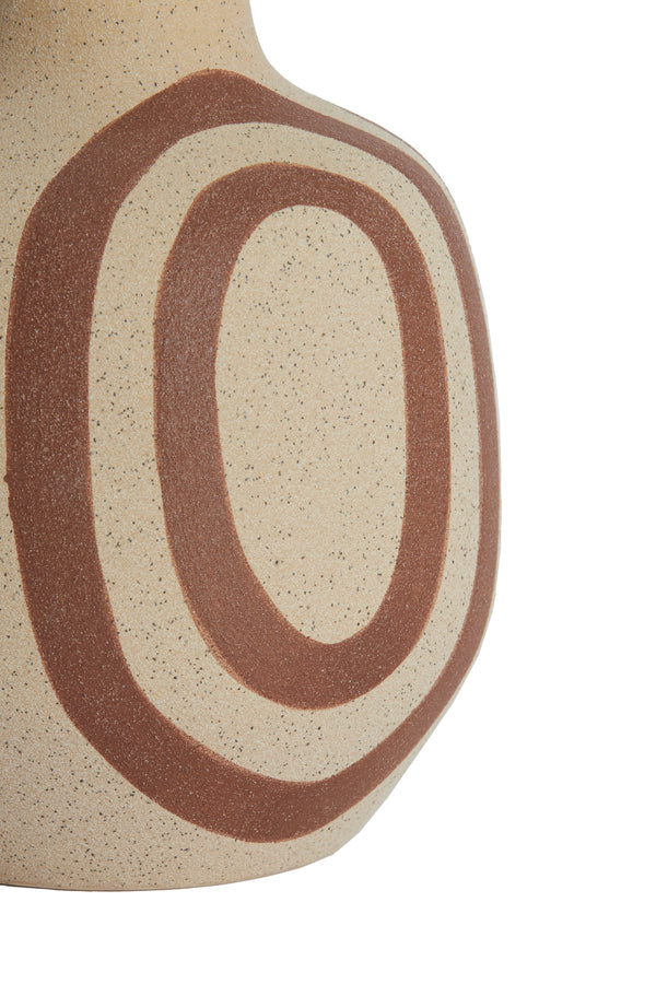 Light & Living Accessories Vase deco 16x18,5 cm UMYA ceramics matt sand-terra House of Isabella UK