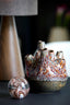Light & Living Accessories Vase deco 16x18 cm COSENZA ceramics brown+bronze House of Isabella UK