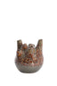 Light & Living Accessories Vase deco 16x18 cm COSENZA ceramics brown+bronze House of Isabella UK