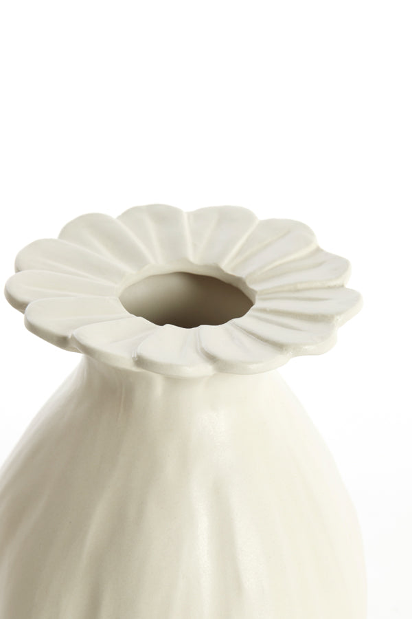 Light & Living Accessories Vase deco 16x19 cm REWA ceramics cream House of Isabella UK