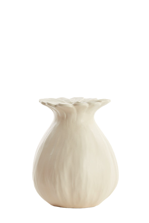 Light & Living Accessories Vase deco 16x19 cm REWA ceramics cream House of Isabella UK