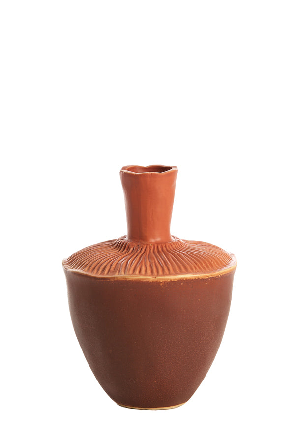 Light & Living Accessories Vase deco 16x22 cm NEIRA ceramics brown-orange House of Isabella UK