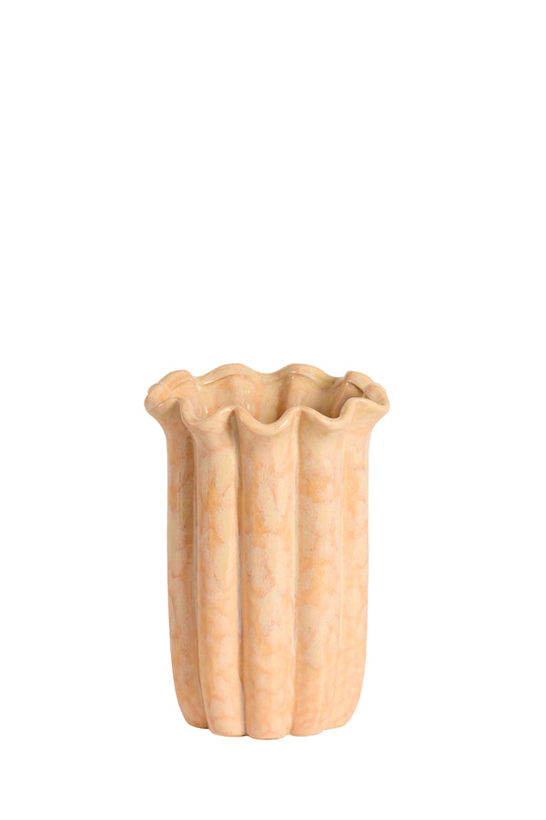 Light & Living Accessories Vase deco 16x23 cm SEDONI ceramics light peach House of Isabella UK