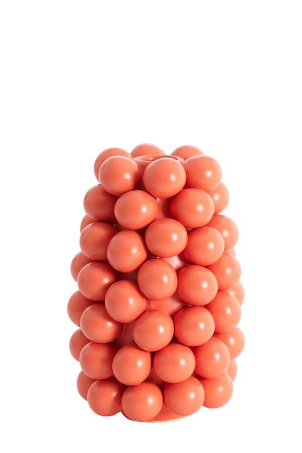 Light & Living Accessories Vase deco 16x24 cm BOYANG ceramics matt coral House of Isabella UK