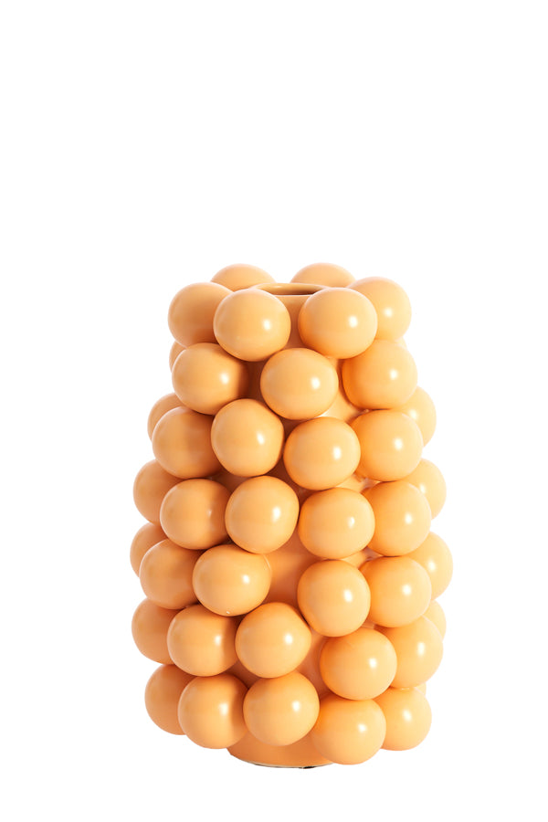 Light & Living Accessories Vase deco 16x24 cm BOYANG ceramics matt light orange House of Isabella UK