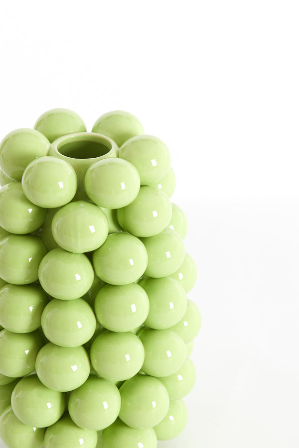 Light & Living Accessories Vase deco 16x24 cm BOYANG ceramics shiny green House of Isabella UK