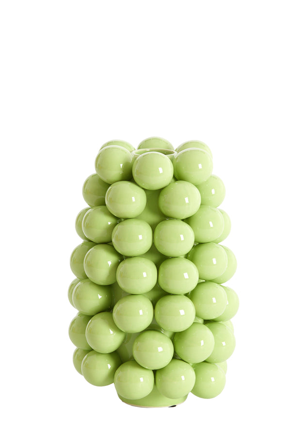 Light & Living Accessories Vase deco 16x24 cm BOYANG ceramics shiny green House of Isabella UK
