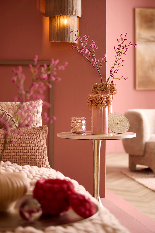 Light & Living Accessories Vase deco 16x24 cm LUSERNA ceramics light pink House of Isabella UK
