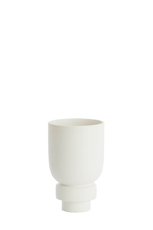 Light & Living Accessories Vase deco 16x25,5 cm ROSSIO matt white House of Isabella UK
