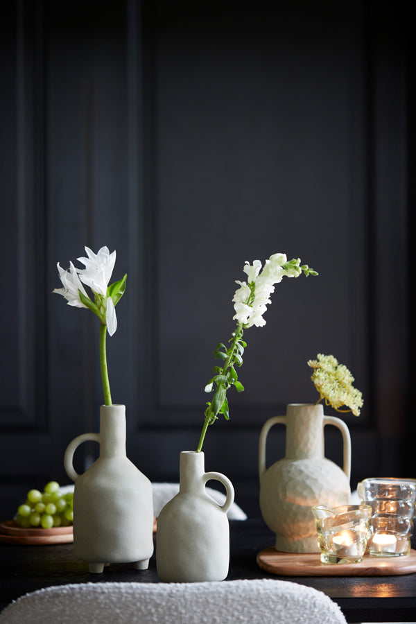 Light & Living Accessories Vase deco 16x25,5 cm ZIRO ceramics matt olive green House of Isabella UK