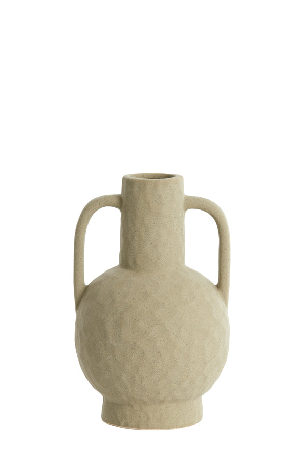 Light & Living Accessories Vase deco 16x25,5 cm ZIRO ceramics matt olive green House of Isabella UK