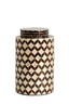 Light & Living Accessories Vase deco 16x26,5 cm OLITE bamboo cream+dark brown House of Isabella UK