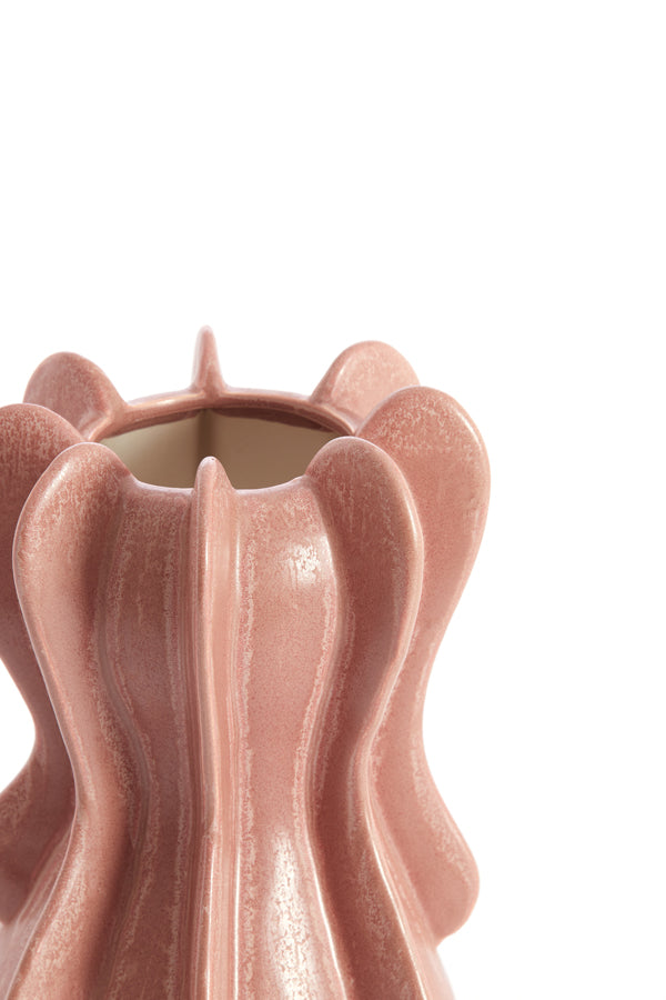 Light & Living Accessories Vase deco 16x27 cm MAGOME ceramics coral-red House of Isabella UK