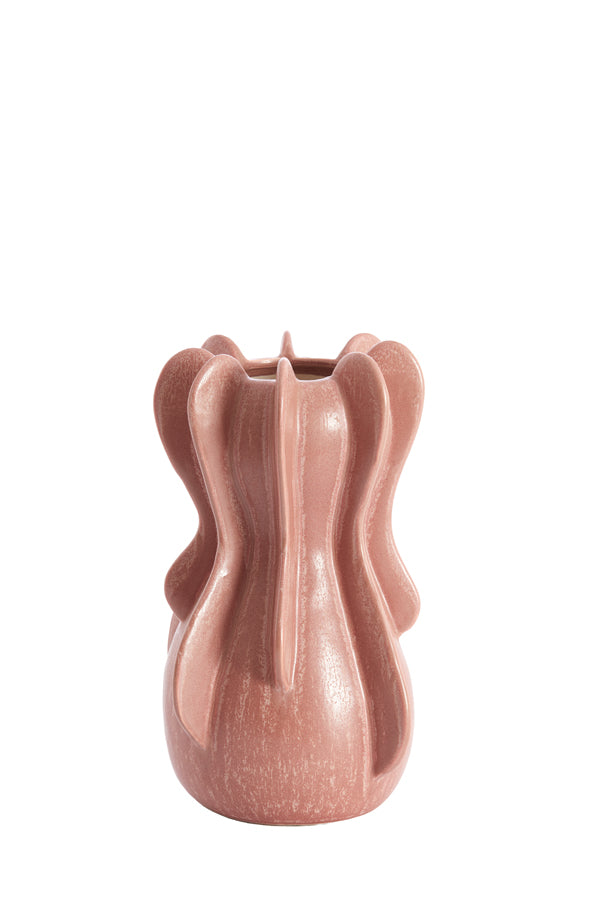 Light & Living Accessories Vase deco 16x27 cm MAGOME ceramics coral-red House of Isabella UK