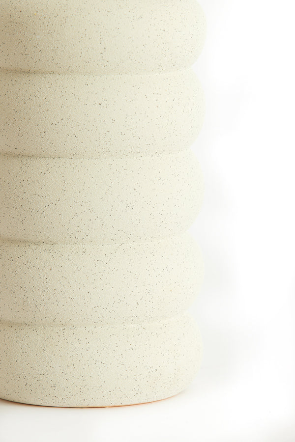 Light & Living Accessories Vase deco 16x29,5 cm TRIORA ceramics matt cream House of Isabella UK