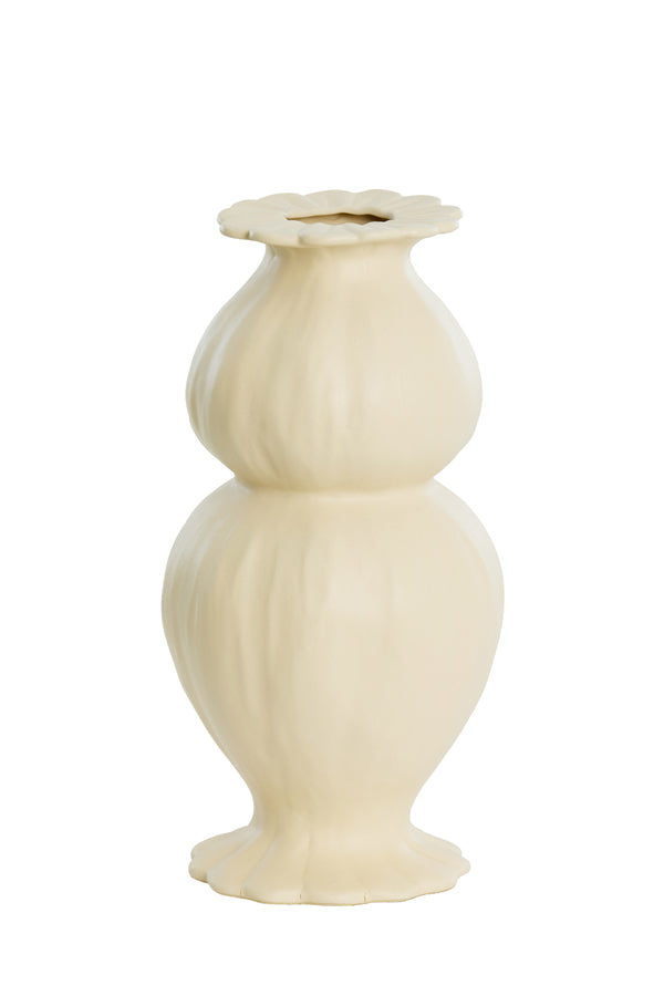 Light & Living Accessories Vase deco 16x32 cm REWA ceramics cream House of Isabella UK