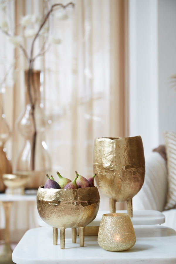 Light & Living Accessories Vase deco 17,5x12 cm MUXIA gold House of Isabella UK