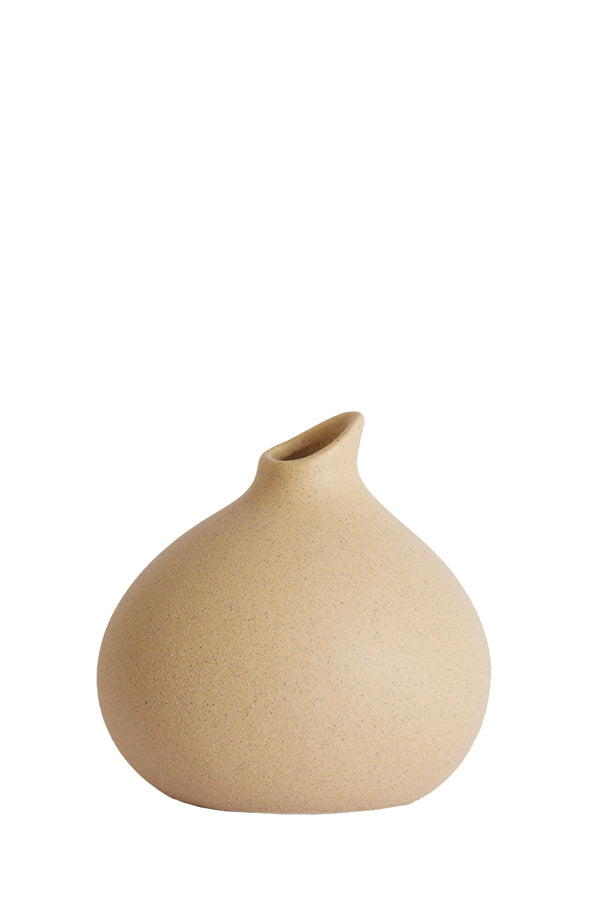Light & Living Accessories Vase deco 17,5x15x17 cm ASSAGO ceramics sand House of Isabella UK