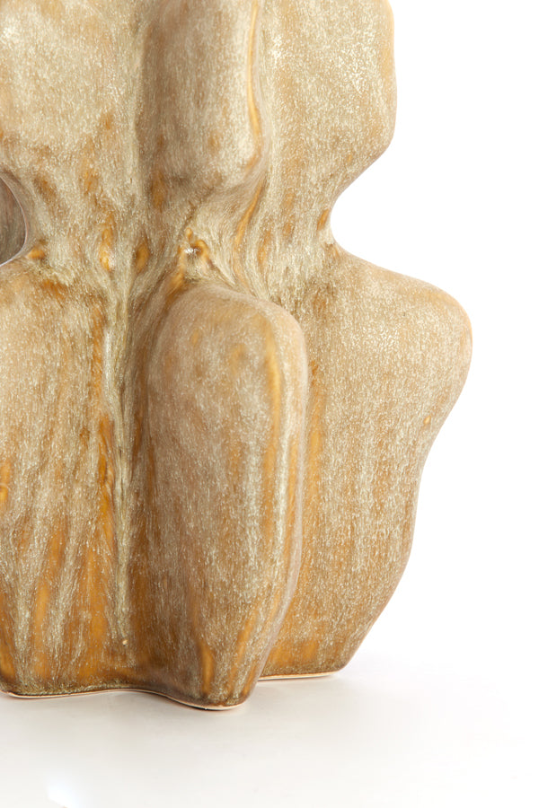 Light & Living Accessories Vase deco 17,5x16x23,5 cm NARA ceramics olive green House of Isabella UK