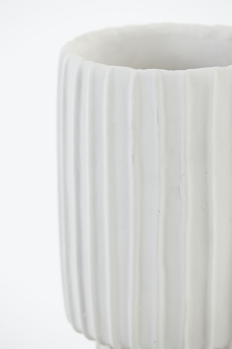 Light & Living Accessories Vase deco 17,5x40 cm MAJA cement cream House of Isabella UK