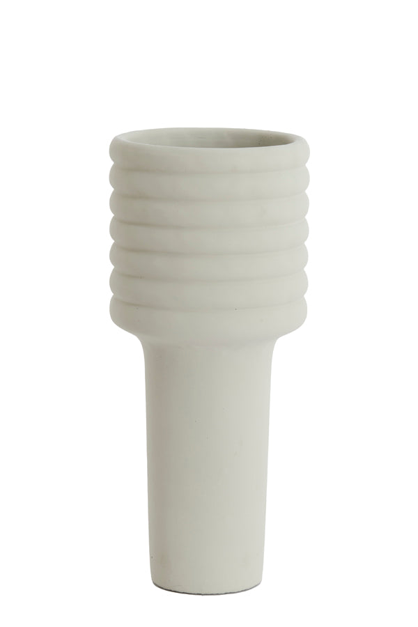 Light & Living Accessories Vase deco 17,5x40 cm SYLVA ceramics cream House of Isabella UK